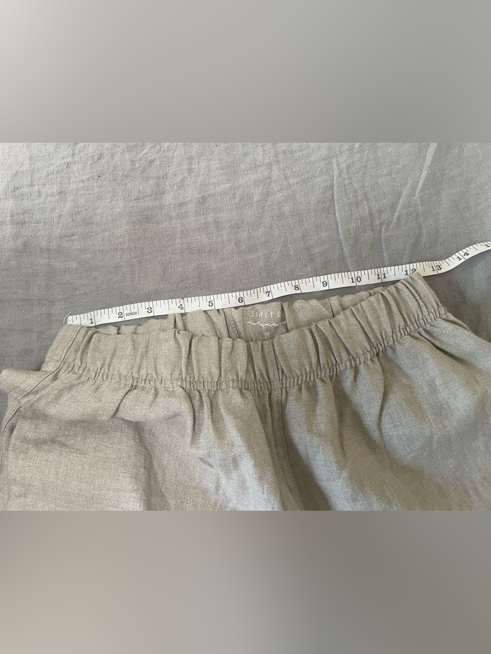 Simply Grey Life cropped wide leg linen pants - Picture 5 of 8